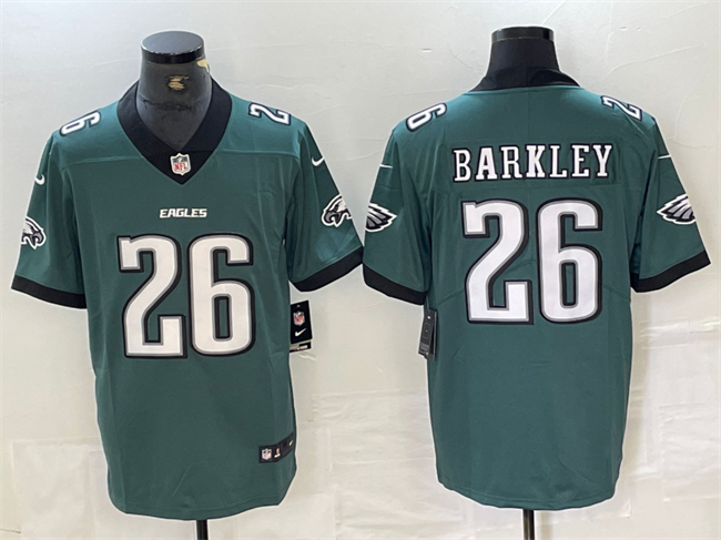 Men's Philadelphia Eagles #26 Saquon Barkley Green 2024 New Vapor Untouchable Limited Stitched Football Jersey